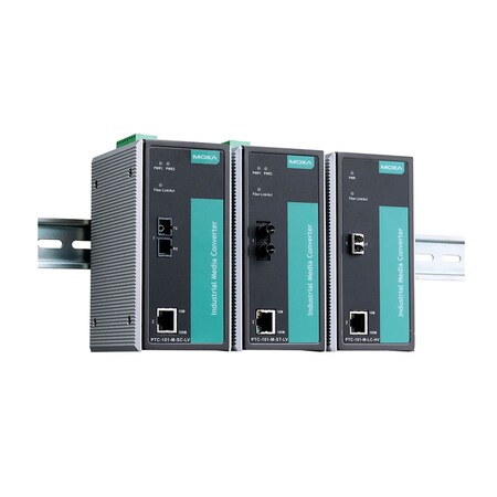 Moxa Indust. 10/100Baset, 100Basefx Mdia Cnvrt, Single-Mode, Ptc-101-S-St-Hv PTC-101-S-ST-HV